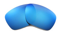 Blue mirror lenses for clip on sunglasses