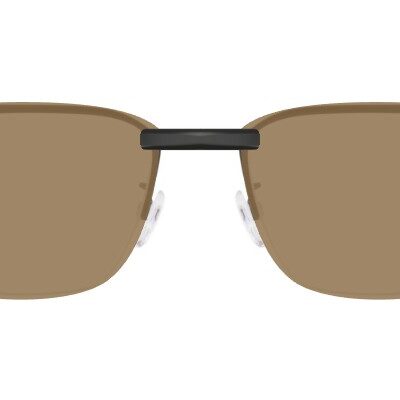 Clip-on sunglasses for Emporio Armani EA1137 with a Magnetic bridge and Brown | Polarized | 22% Light Transmission lenses