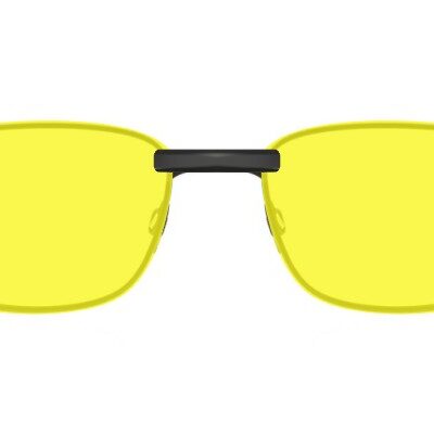 Clip-on sunglasses for Oakley OX5072 with a Magnetic bridge and Yellow | Polarized | 75% Light Transmission | Blue Blocker lenses