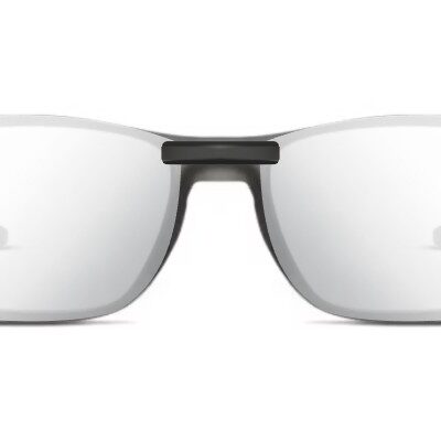 Clip-on sunglasses for Oakley OX8032 with a Magnetic bridge and Silver Mirror | Gray Base | Polarized | 13% Light Transmission lenses