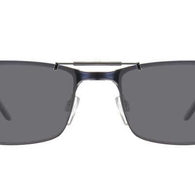 Clip-on sunglasses for Archer & Avery M132 with a Spring bridge and Gray | Polarized | 14% Light Transmission lenses