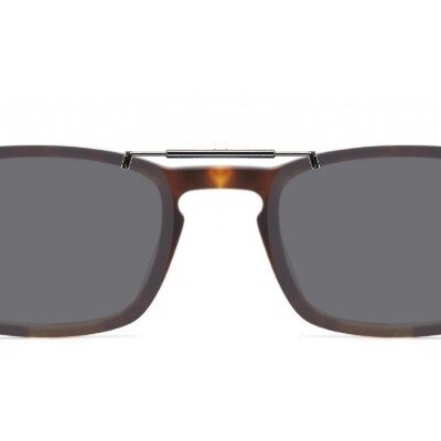 Clip-on sunglasses for Barton Perreira Blake with a Spring bridge and Gray | Polarized | 14% Light Transmission lenses