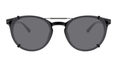 Clip-on sunglasses for Calvin Klein CK20527 with a Spring bridge and Gray | Polarized | 14% Light Transmission lenses