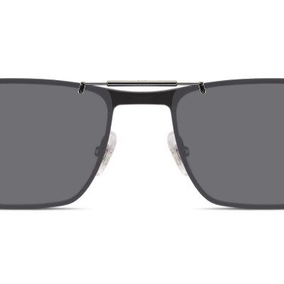 Clip-on sunglasses for Carrera 8831 with a Spring bridge and Gray | Polarized | 14% Light Transmission lenses