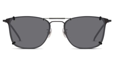 Clip-on sunglasses for Carrera Carrera 192/G with a Spring bridge and Gray | Polarized | 14% Light Transmission lenses