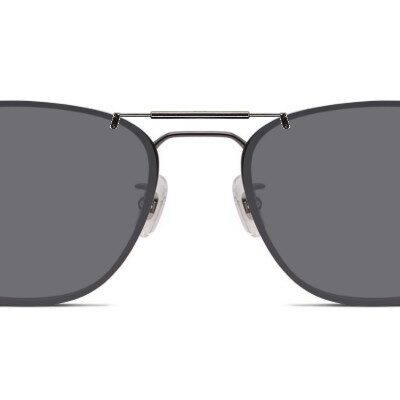 Clip-on sunglasses for Carrera Carrera 192/G with a Spring bridge and Gray | Polarized | 14% Light Transmission lenses