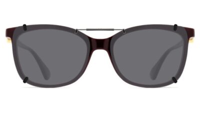 Clip-on sunglasses for Cartier CT04930 with a Spring bridge and Gray | Polarized | 14% Light Transmission lenses