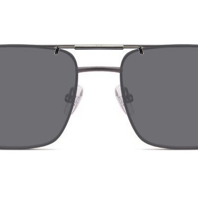 Clip-on sunglasses for Caterpillar CTO3008 with a Spring bridge and Gray | Polarized | 14% Light Transmission lenses