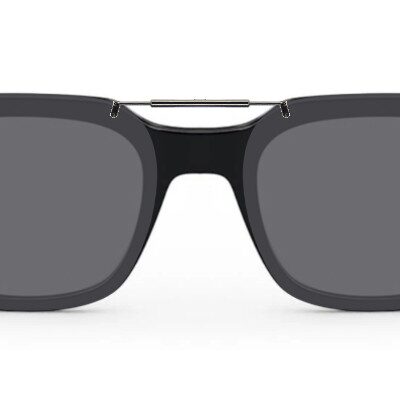 Clip-on sunglasses for Celine CL50120l with a Spring bridge and Gray | Polarized | 14% Light Transmission lenses