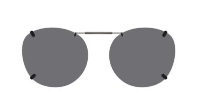 Clip-on sunglasses for Charmant MN 31009 with a Spring bridge and Gray | Polarized | 14% Light Transmission lenses