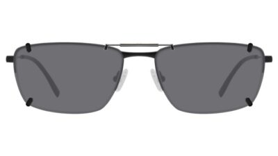 Clip-on sunglasses for Chesterfield CH140XL/T with a Spring bridge and Gray | Polarized | 14% Light Transmission lenses