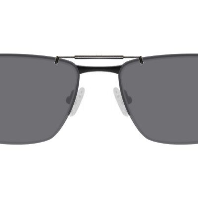 Clip-on sunglasses for Chesterfield CH140XL/T with a Spring bridge and Gray | Polarized | 14% Light Transmission lenses