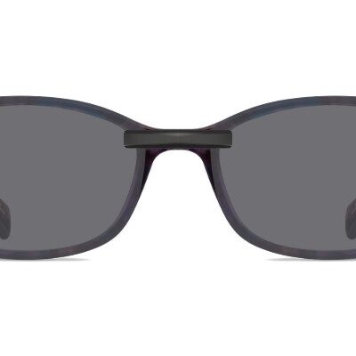 Clip-on sunglasses for Coach HC6065 with a Magnetic bridge and Gray | Polarized | 14% Light Transmission lenses