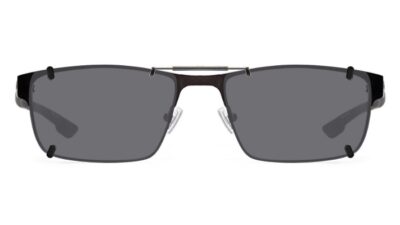 Clip-on sunglasses for Columbia C3003N with a Spring bridge and Gray | Polarized | 14% Light Transmission lenses