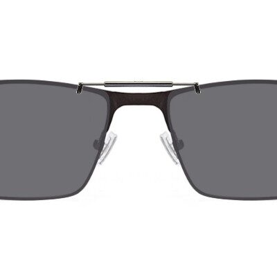 Clip-on sunglasses for Columbia C3003N with a Spring bridge and Gray | Polarized | 14% Light Transmission lenses