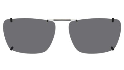 Clip-on sunglasses for Columbia C3037 with a Spring bridge and Gray | Polarized | 14% Light Transmission lenses