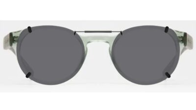Clip-on sunglasses for Converse CV5018 with a Spring bridge and Gray | Polarized | 14% Light Transmission lenses