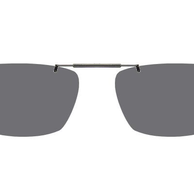 Clip-on sunglasses for Demi + Dash Equinox with a Spring bridge and Gray | Polarized | 14% Light Transmission lenses