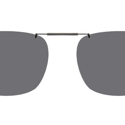 Clip-on sunglasses for Dragon DR2026 with a Spring bridge and Gray | Polarized | 14% Light Transmission lenses