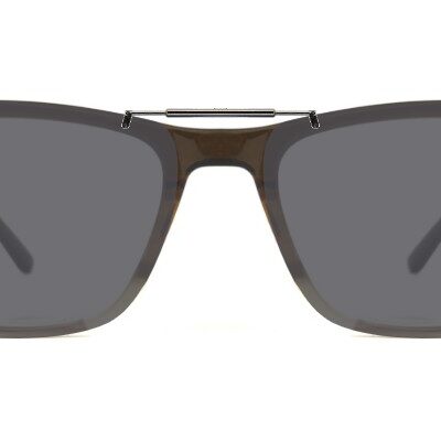 Clip-on sunglasses for Dragon DR2036 with a Spring bridge and Gray | Polarized | 14% Light Transmission lenses
