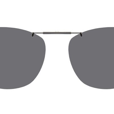 Clip-on sunglasses for EllE EL13480G with a Spring bridge and Gray | Polarized | 14% Light Transmission lenses