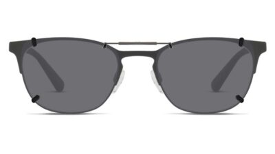 Clip-on sunglasses for Emporio Armani EA1059 with a Spring bridge and Gray | Polarized | 14% Light Transmission lenses