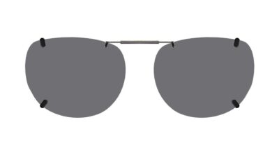 Clip-on sunglasses for Ernest Hemingway H4838 with a Spring bridge and Gray | Polarized | 14% Light Transmission lenses