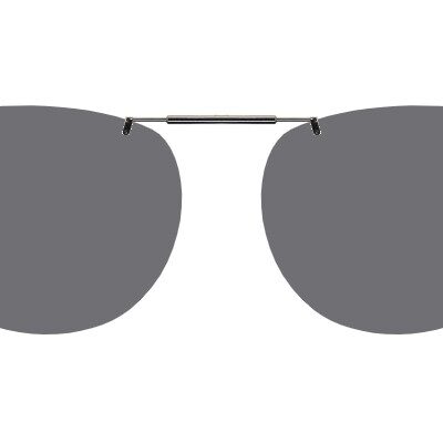 Clip-on sunglasses for Ernest Hemingway H4838 with a Spring bridge and Gray | Polarized | 14% Light Transmission lenses