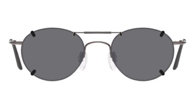 Clip-on sunglasses for Flexon 623 with a Spring bridge and Gray | Polarized | 14% Light Transmission lenses