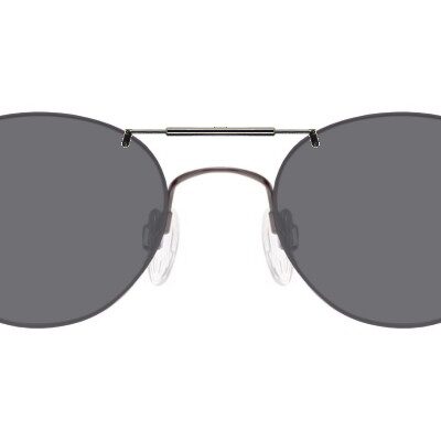 Clip-on sunglasses for Flexon 623 with a Spring bridge and Gray | Polarized | 14% Light Transmission lenses