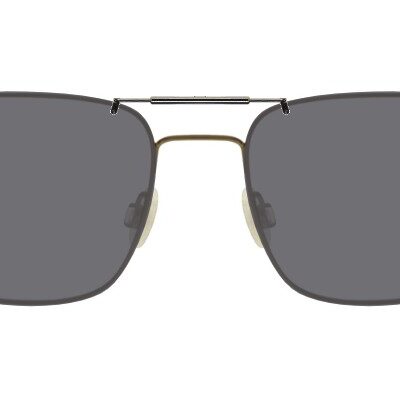 Clip-on sunglasses for Flexon H6064 with a Spring bridge and Gray | Polarized | 14% Light Transmission lenses