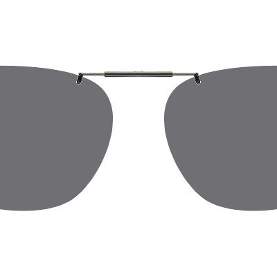 Clip-on sunglasses for Fossil FO7124 with a Spring bridge and Gray | Polarized | 14% Light Transmission lenses