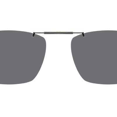 Clip-on sunglasses for Gargoyles SR1125 with a Spring bridge and Gray | Polarized | 14% Light Transmission lenses
