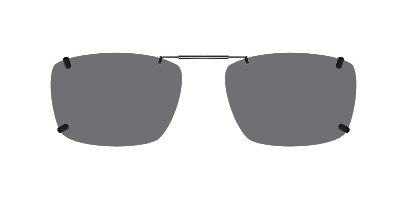 Custom Clip-Ons for Gargoyles SR1125 1 Clip-on sunglasses for Gargoyles SR1125 with a Spring bridge and Gray | Polarized | 14% Light Transmission lenses