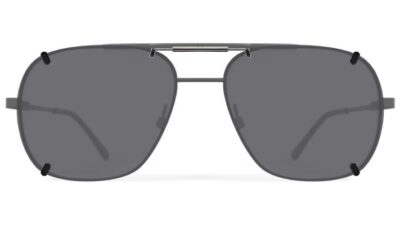 Clip-on sunglasses for Grant Adolfo with a Spring bridge and Gray | Polarized | 14% Light Transmission lenses