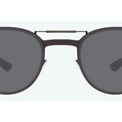 Clip-on sunglasses for IC! Berlin Robin with a Spring bridge and Gray | Polarized | 14% Light Transmission lenses