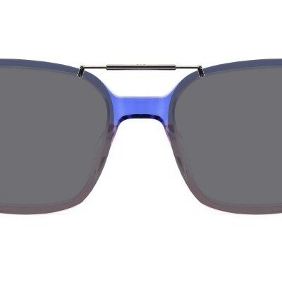 Clip-on sunglasses for Kate Spade Everleigh with a Spring bridge and Gray | Polarized | 14% Light Transmission lenses