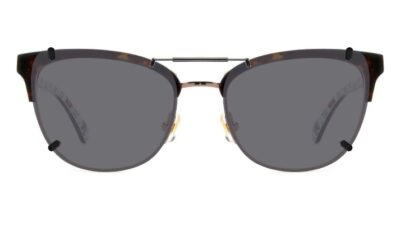 Clip-on sunglasses for Kate Spade Paityn with a Spring bridge and Gray | Polarized | 14% Light Transmission lenses