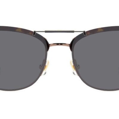 Clip-on sunglasses for Kate Spade Paityn with a Spring bridge and Gray | Polarized | 14% Light Transmission lenses