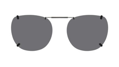 Clip-on sunglasses for Kenzo KZ4182 with a Spring bridge and Gray | Polarized | 14% Light Transmission lenses