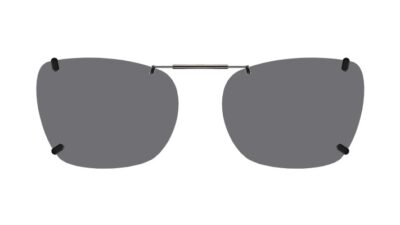 Clip-on sunglasses for Kliik 799 with a Spring bridge and Gray | Polarized | 14% Light Transmission lenses