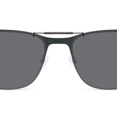 Clip-on sunglasses for Lacoste L2319 with a Spring bridge and Gray | Polarized | 14% Light Transmission lenses
