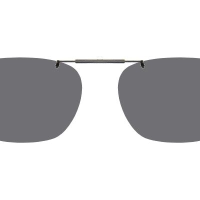 Clip-on sunglasses for Lacoste L3661 with a Spring bridge and Gray | Polarized | 14% Light Transmission lenses