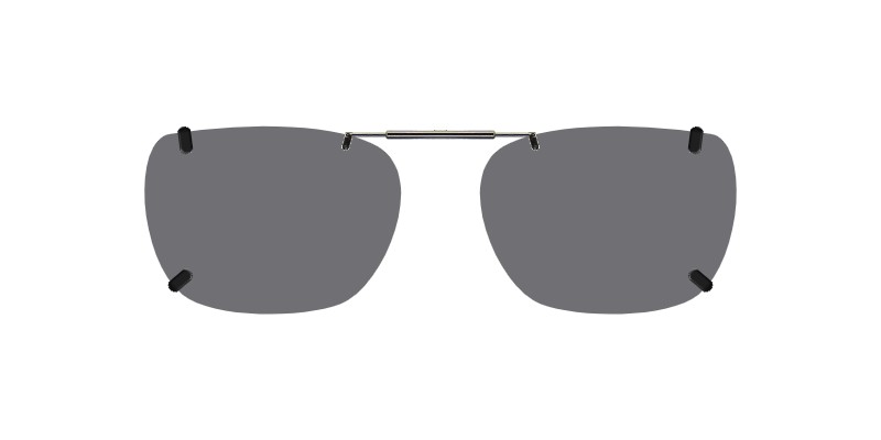 Custom Clip-Ons for Lacoste L3661 1 Clip-on sunglasses for Lacoste L3661 with a Spring bridge and Gray | Polarized | 14% Light Transmission lenses