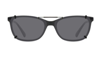 Clip-on sunglasses for Longchamp LO2708 with a Spring bridge and Gray | Polarized | 14% Light Transmission lenses