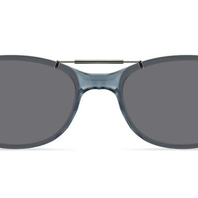 Clip-on sunglasses for Lunor A5 Mod. 603 with a Spring bridge and Gray | Polarized | 14% Light Transmission lenses