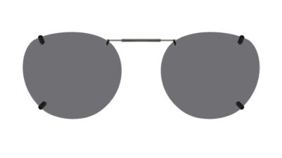Clip-on sunglasses for Marchon M-4248 with a Spring bridge and Gray | Polarized | 14% Light Transmission lenses