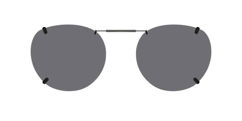 Custom Clip-Ons for Marchon M-4248 1 Clip-on sunglasses for Marchon M-4248 with a Spring bridge and Gray | Polarized | 14% Light Transmission lenses