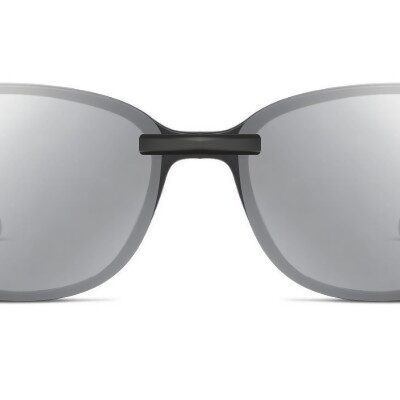 Clip-on sunglasses for Michael Kors MK4067U with a Magnetic bridge and Silver Mirror | Gray Base | Polarized | 13% Light Transmission lenses