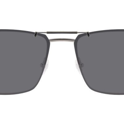 Clip-on sunglasses for Michael Ryen MR-432 with a Spring bridge and Gray | Polarized | 14% Light Transmission lenses